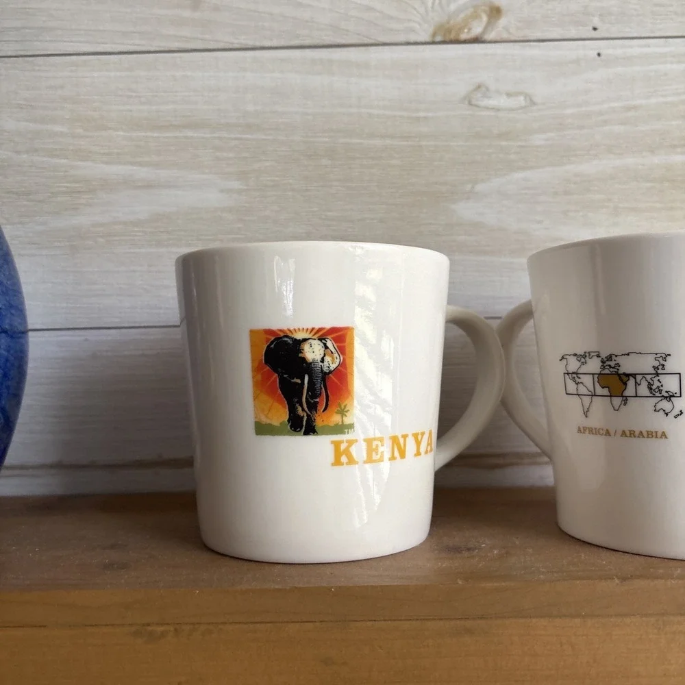 2 Starbucks Africa/Arabia Arabian Mocha Sanani Kenya Bold Coffee Mug Cup NEW